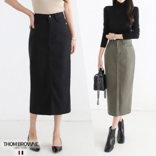 톰*** 23FW Cotton high waist long skirt (여성)