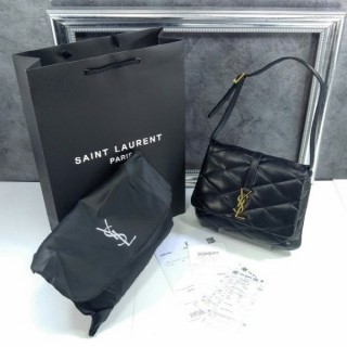 생** 2022 [22M] 698567 숄더백 핸드백 퀼팅 YSL 금장 로고 블랙 LE 57 AAAO0 698567AAAO01000