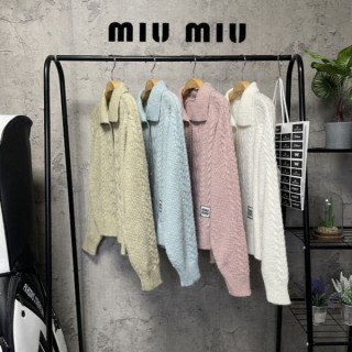 미*** MU 꽈배기집업니트 (여성)