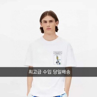 루*** LV 나염 면실크 반팔티